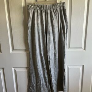 Light blue wide leg pajama pants from Harper Wilde